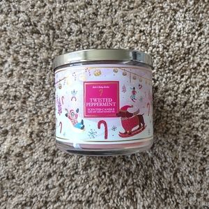 BBW Twisted Peppermint Candle